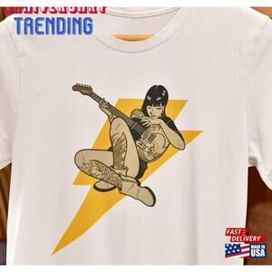 Electric Guitar Player Tattoo Art Tshirt Rock Style Tee Classic